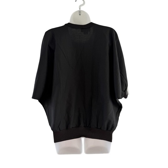 Vintage‎ Sassy Phillips Sweatshirt Womens Medium Black Dolman Floral Pearl 80s - Picture 5 of 16